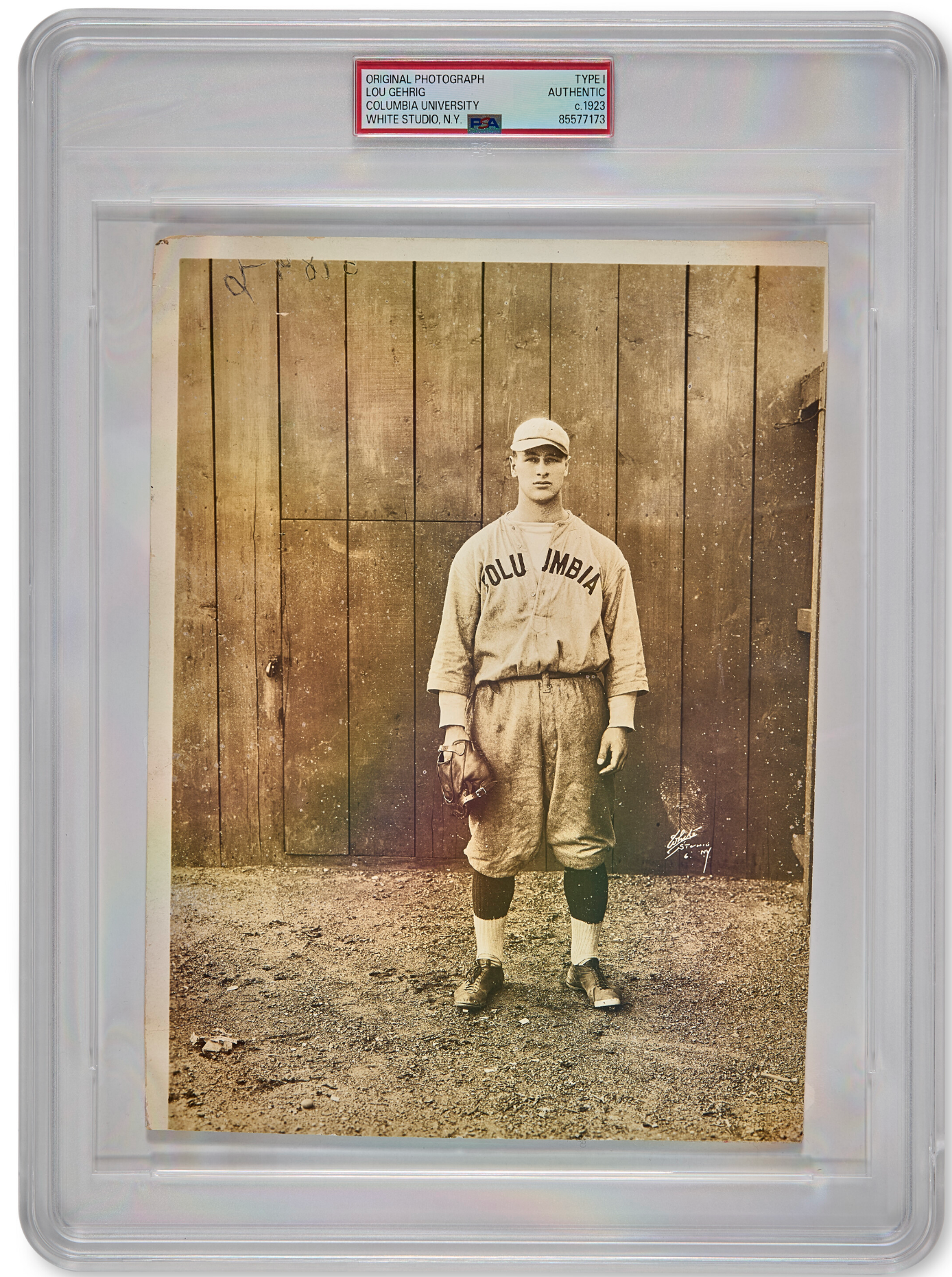 Lou Gehrig 1923 (Sold Christies)