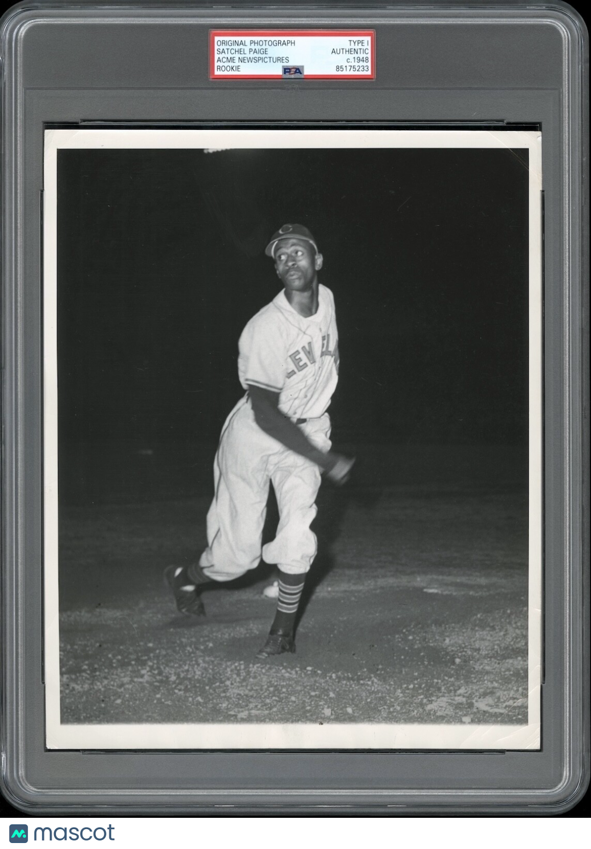 Satchel Paige 1948 Rookie Type 1 Original Photo PSA/DNA *Rare Silhouette Image*