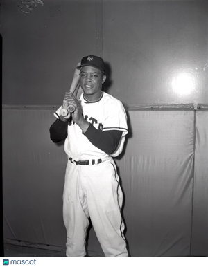 Willie Mays 1954 New York Giants w/Bat Original Photo Negative 4x5 1 of 1!