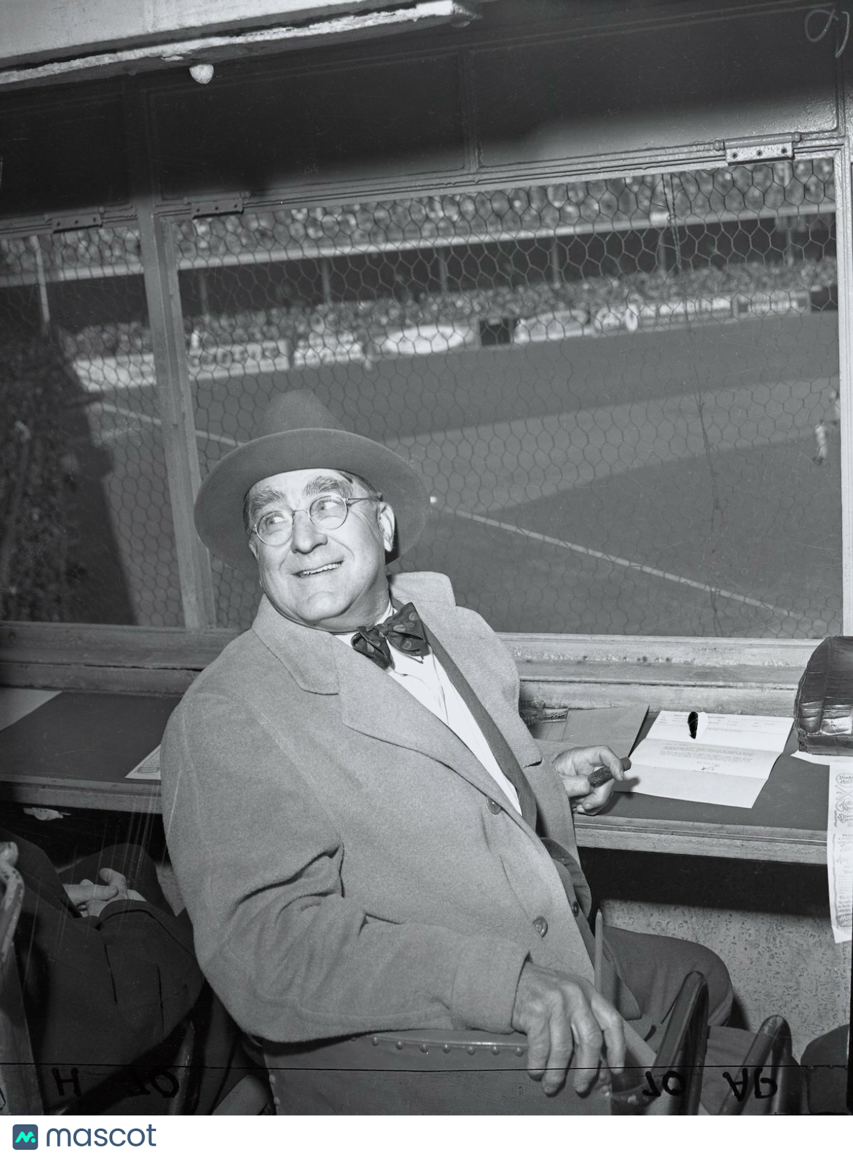 Branch Rickey 1947 NLCS Brooklyn Dodgers Original Photo Negative Crystal Clear!