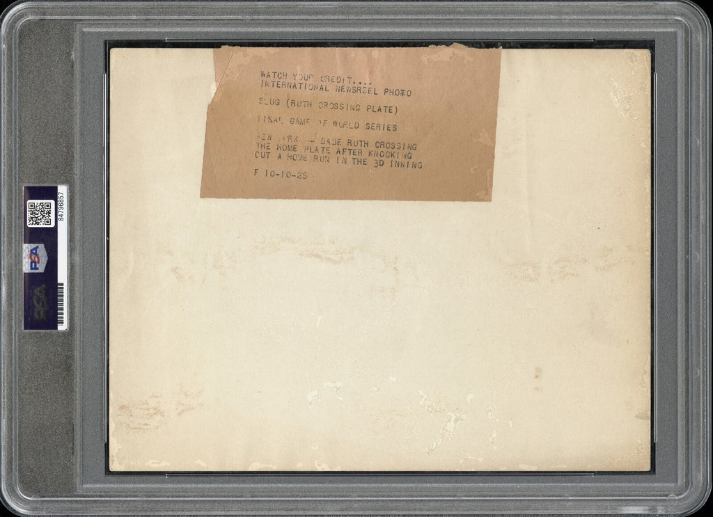 Babe Ruth 1926 Yankees Type 1 Original Photo PSA/DNA *World Series Home Run*