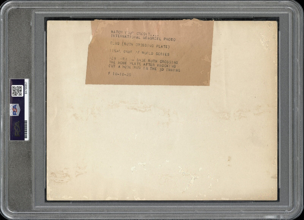 Babe Ruth 1926 Yankees Type 1 Original Photo PSA/DNA *World Series Home Run*