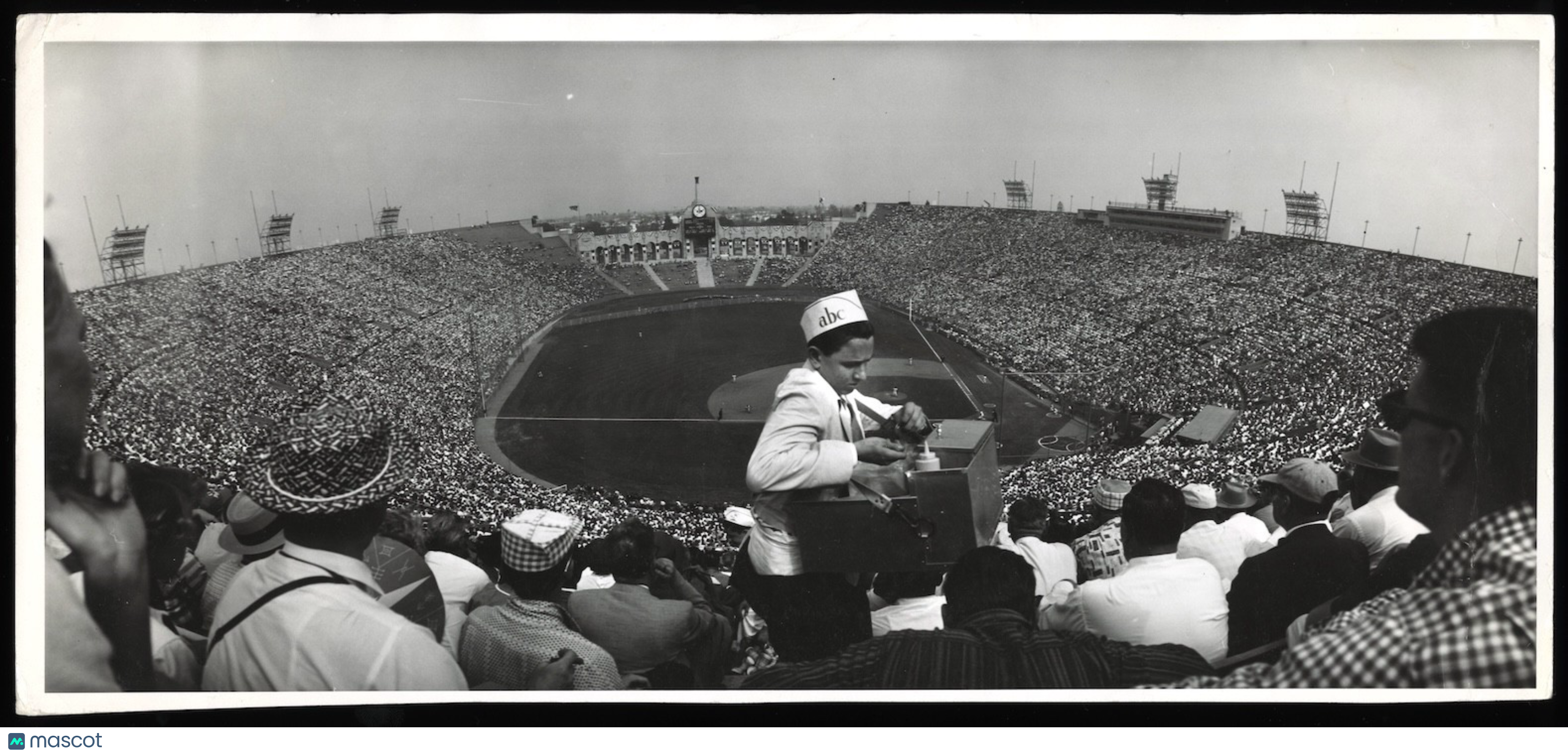 1959 World Series LA Coliseum Dodgers LIFE Type 1 Original Photo PSA/DNA