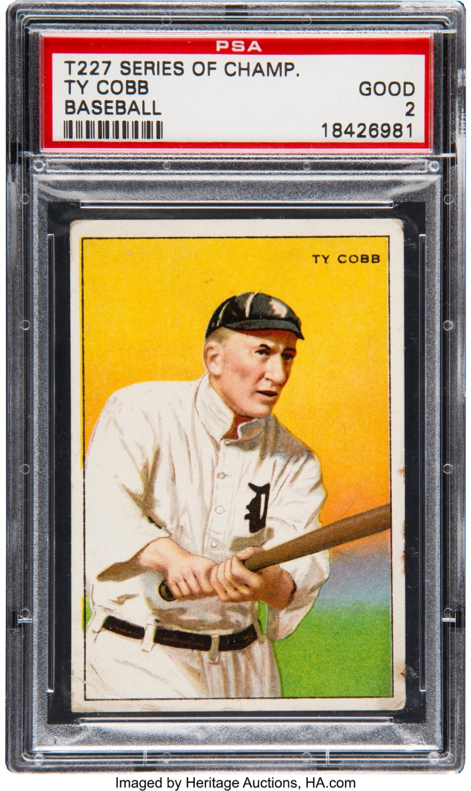 Ty Cobb 1910 Detroit Tigers Type 1 Original Photo PSA/DNA *Charles Conlon*