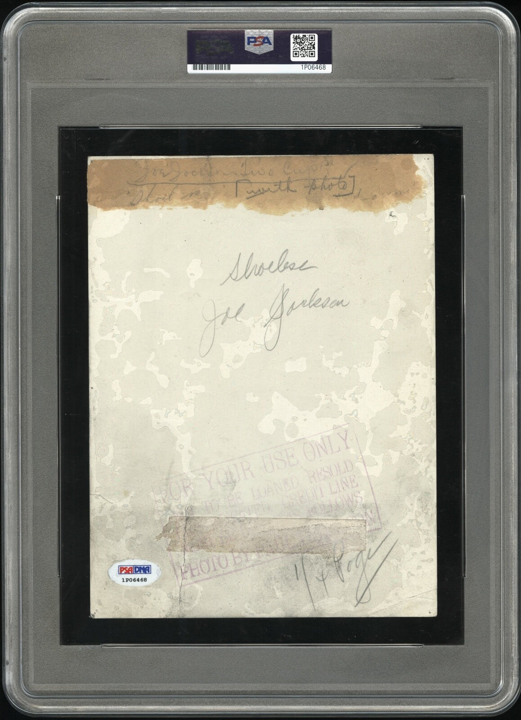 Shoeless Joe Jackson 1917 Type 1 Original Photo PSA/DNA Paul Thompson w/Trophies