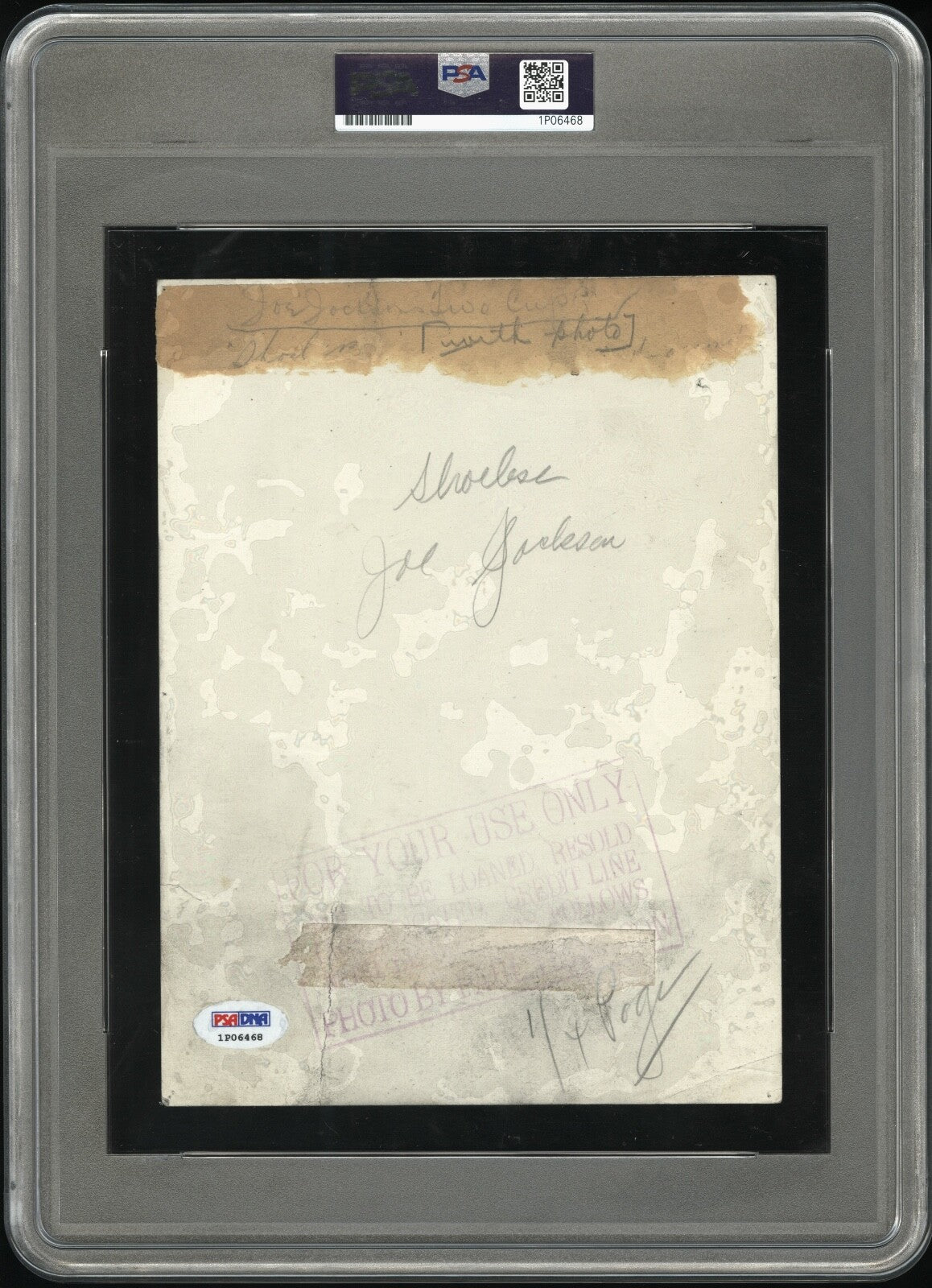 Shoeless Joe Jackson 1917 Type 1 Original Photo PSA/DNA Paul Thompson w/Trophies