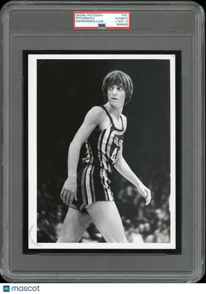 Pete Maravich 1970 Rookie Atlanta Hawks NBA Type 1 Original Photo PSA/DNA