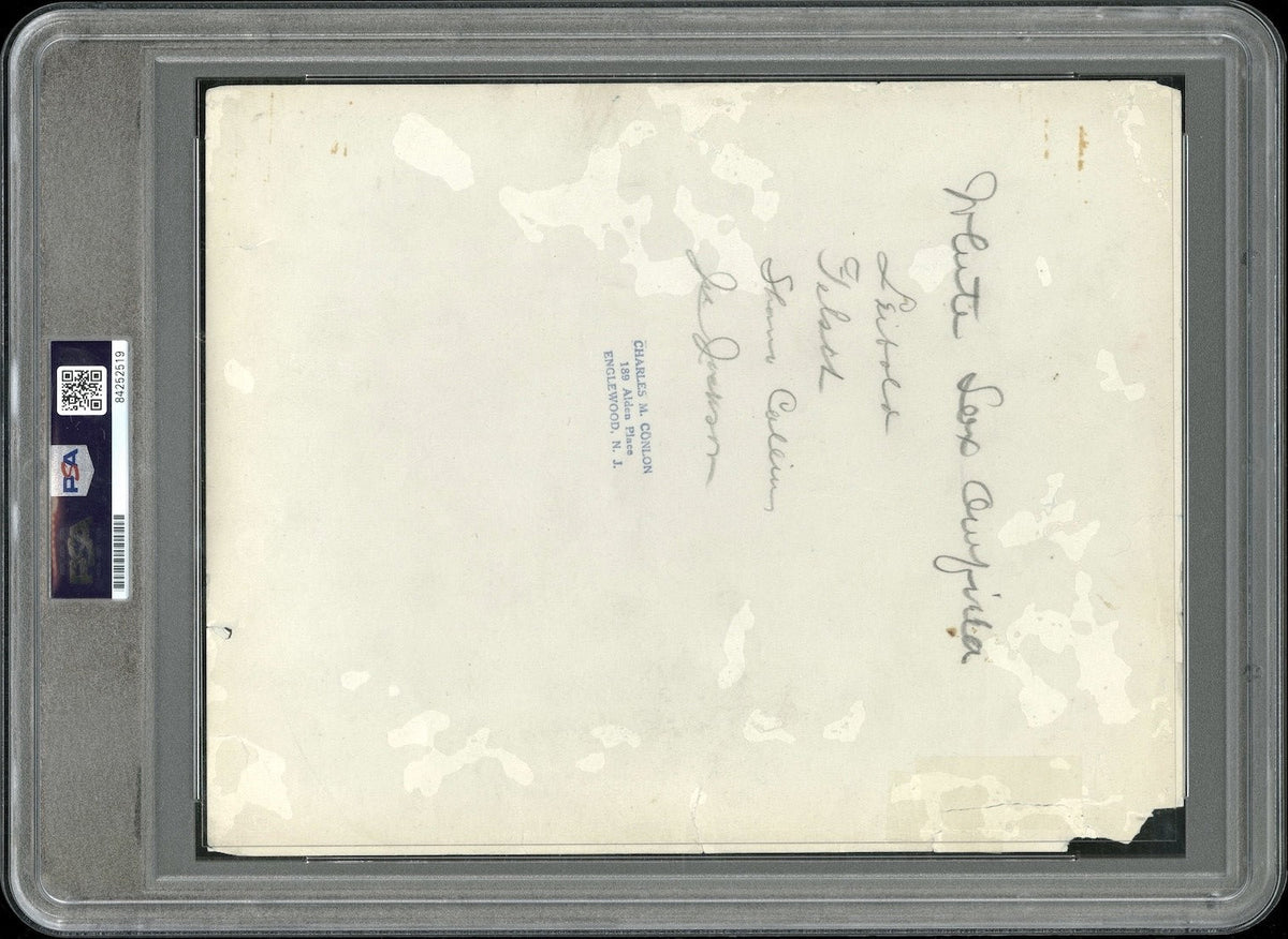 Shoeless Joe Jackson 1919 Black Sox Type 1 Original Photo PSA/DNA Charles Conlon