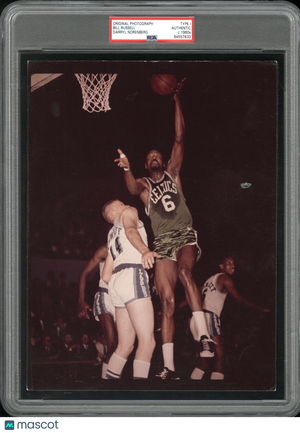Bill Russell 1964-65 Celtics vs Lakers Type 1 Original Photo PSA/DNA