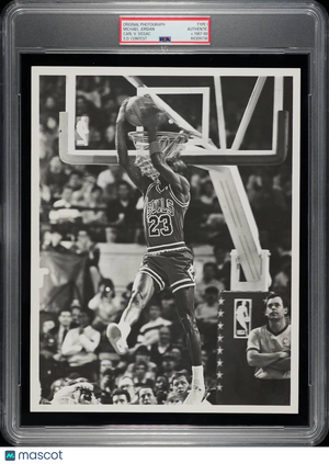 Michael Jordan 1988 Type 1 Original Photo PSA/DNA *RARE SLAM DUNK CONTEST*