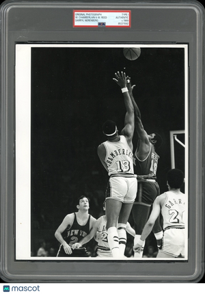 Wilt Chamberlain vs. Willis Reed 1969 NBA Type 1 Original Photo PSA/DNA