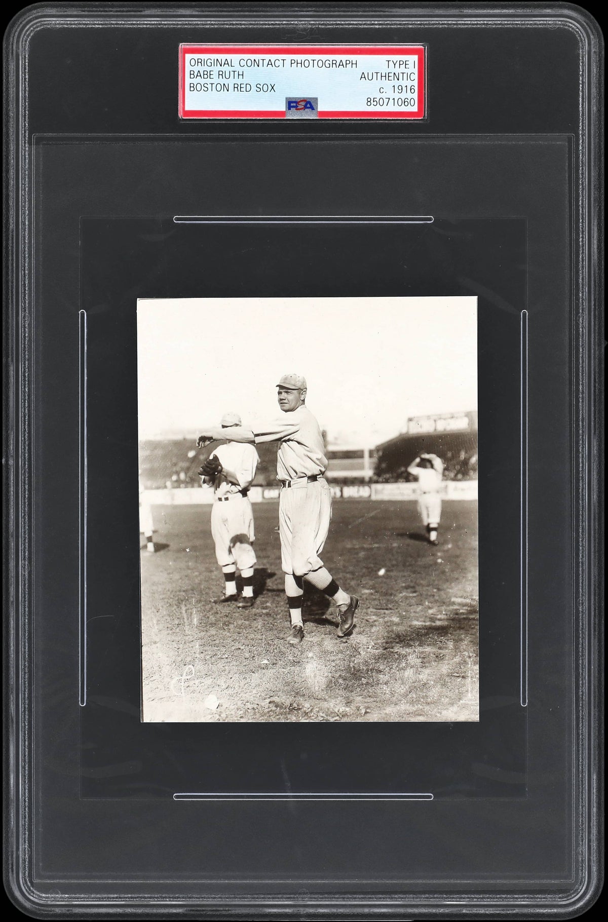 BABE RUTH 1916 RED SOX TYPE 1 ORIGNAL PHOTO PSA/DNA CONTACT PRINT CRYSTAL CLEAR