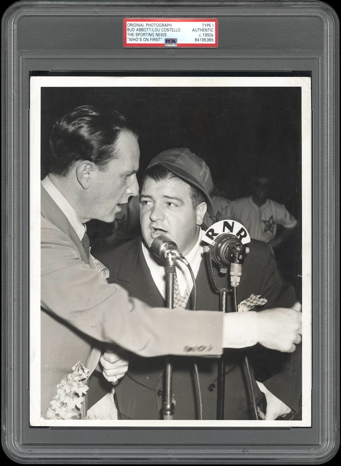 Bud Abbott & Lou Costello 1950's "Who's on First" Type 1 Original Photo PSA/DNA