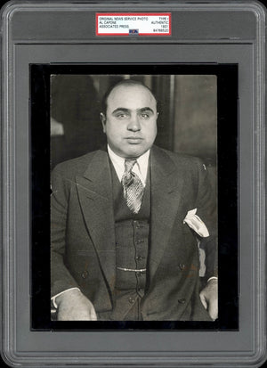 Al Capone 1931 Type 1 Original Photo PSA/DNA *Dapper in Suit*
