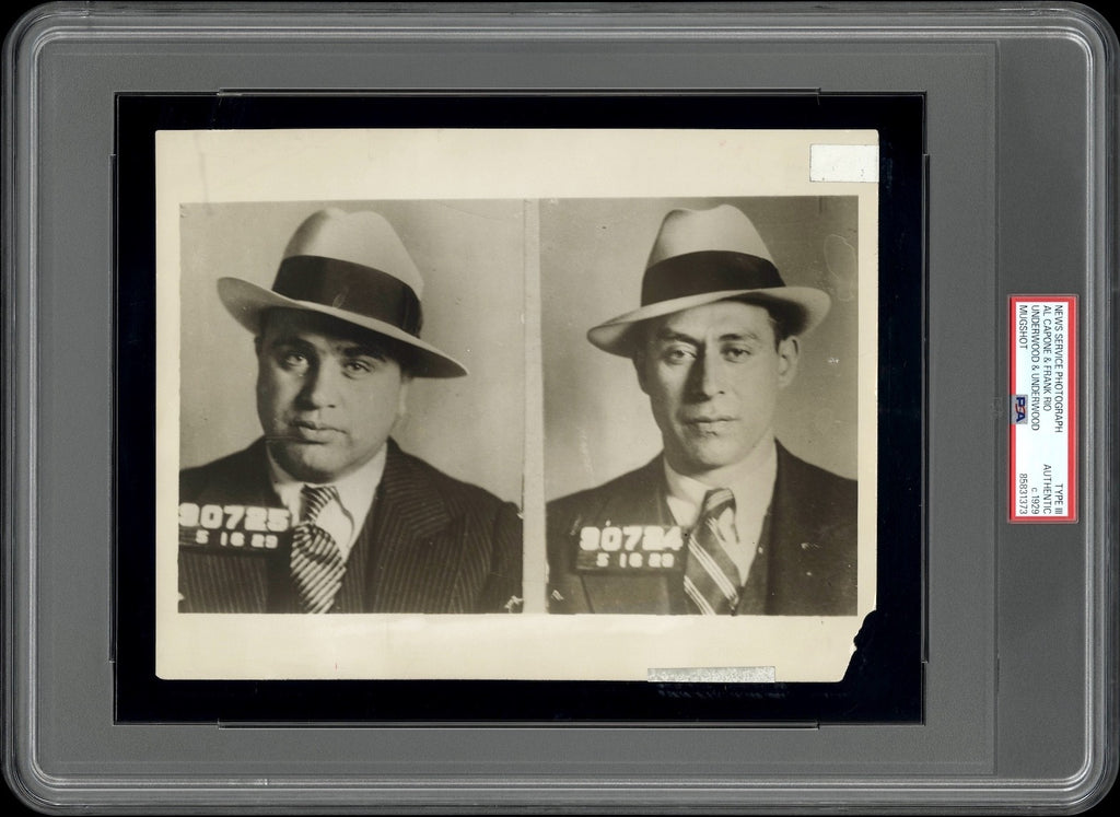 Al Capone 1929 Type III Original Photo PSA/DNA *RARE FULL MUGSHOT, NO TYPE 1'S!