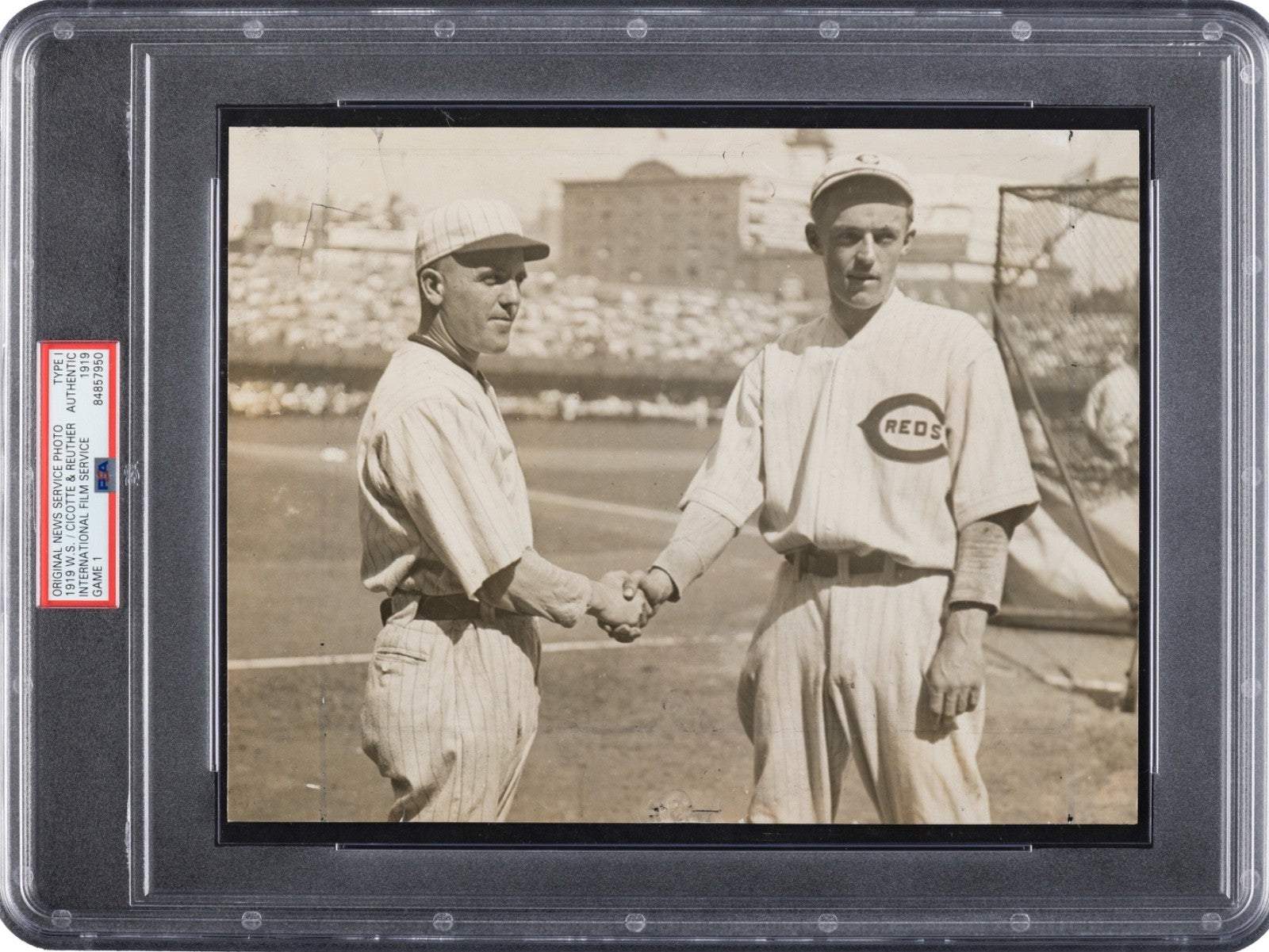 Ed Cicotte & Ruether 1919 Black Sox World Series Type 1 Original Photo PSA/DNA