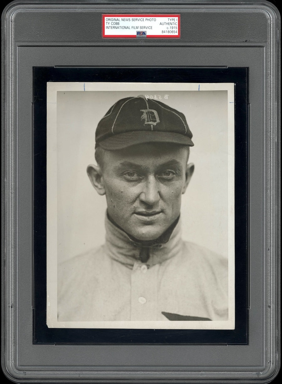 Ty Cobb 1915 Cobb’s Most Iconic Portrait Type 1 Original Photo PSA/DNA