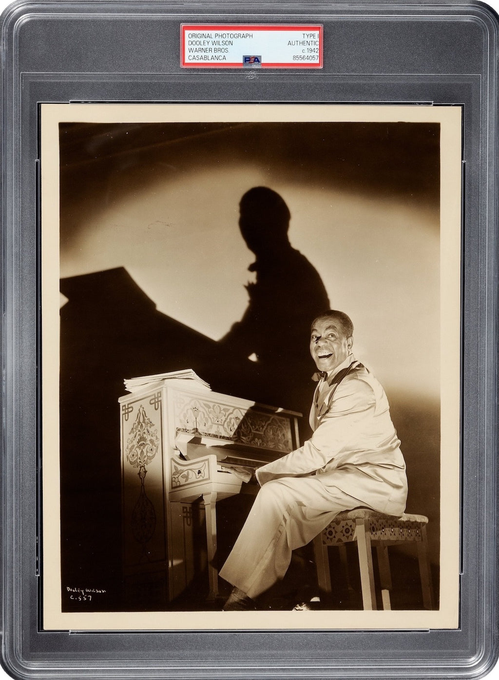 Dooley Wilson 1942 Casablanca Type 1 Original Photo PSA/DNA *Play it Again Sam*
