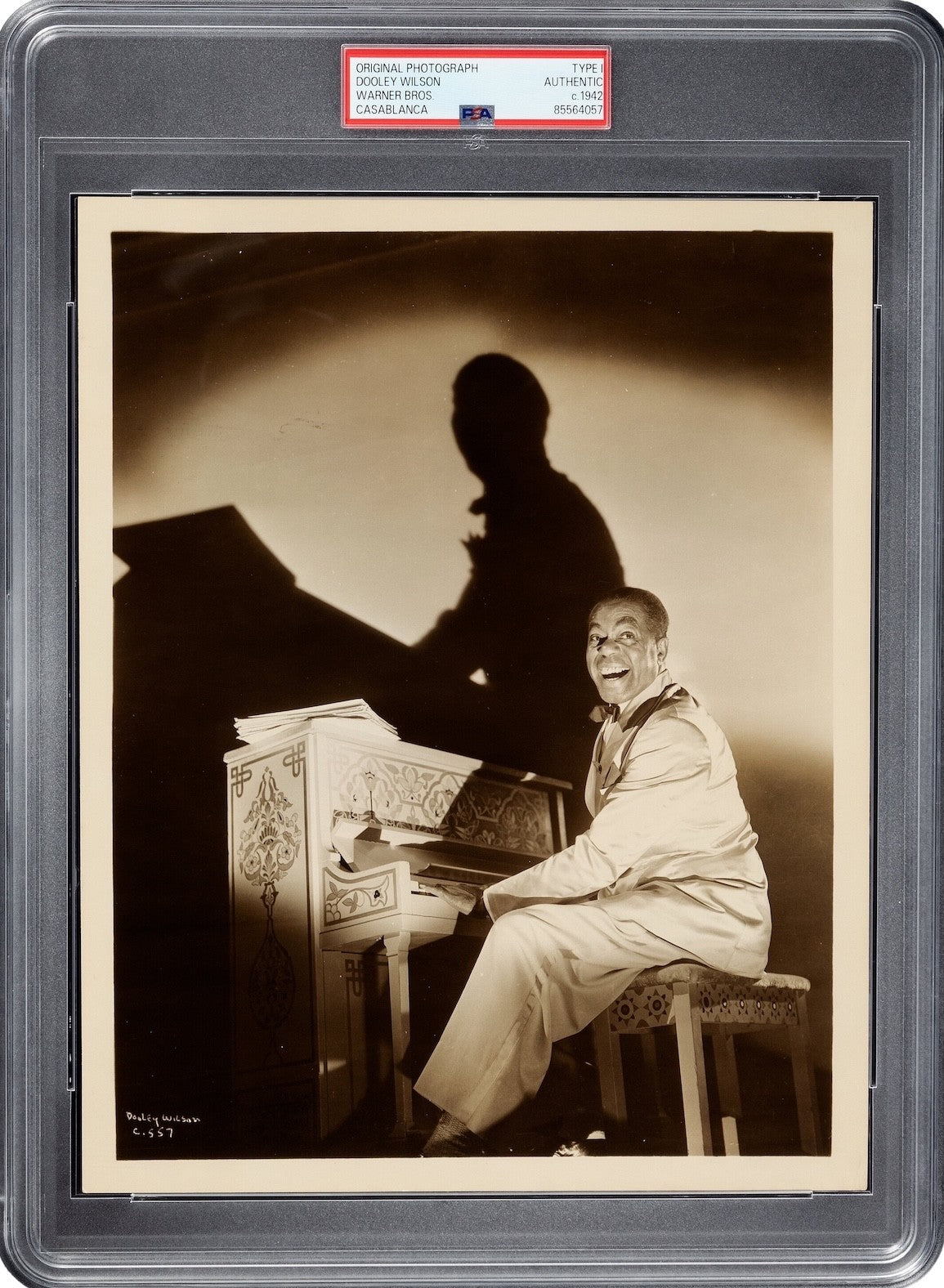 Dooley Wilson 1942 Casablanca Type 1 Original Photo PSA/DNA *Play it Again Sam*