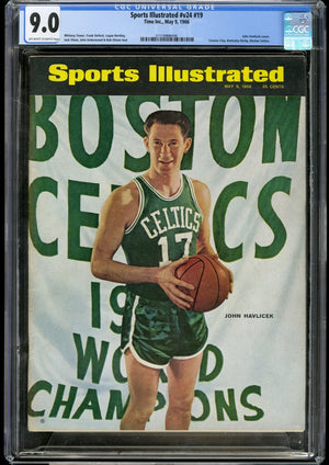 May 9, 1966 Sports Illustrated John Havlicek First Cover - CGC 9.0 Pop 1
