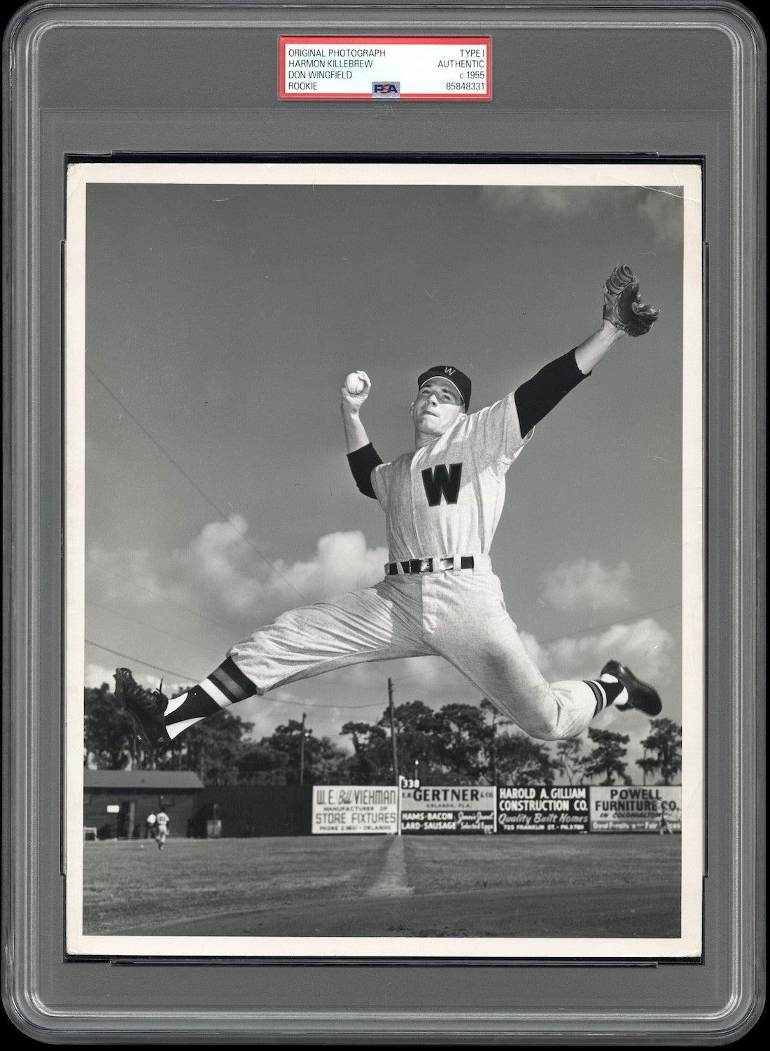 Harmon Killebrew 1955 Rookie Type 1 Original Photo PSA/DNA Early Spring Training