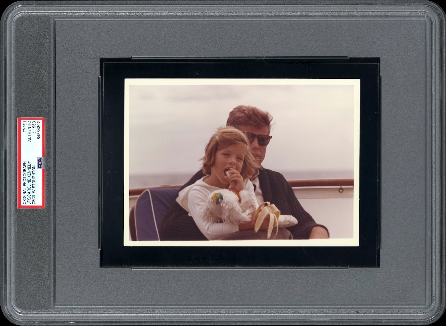 JFK & Caroline 1963 POTUS Type I Original Photo PSA/DNA *Rare Color Snapshot*