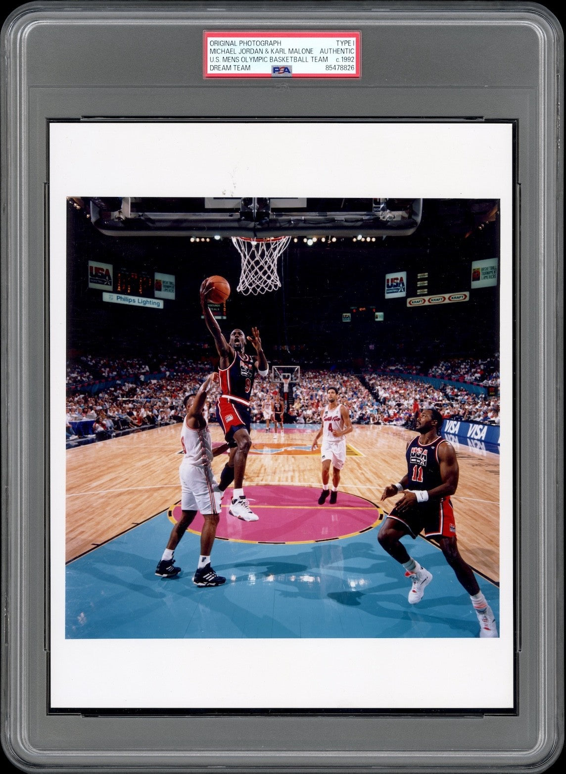 Michael Jordan 1992 USA Olympic Dream Team Type I Original Photo PSA/DNA COLOR!