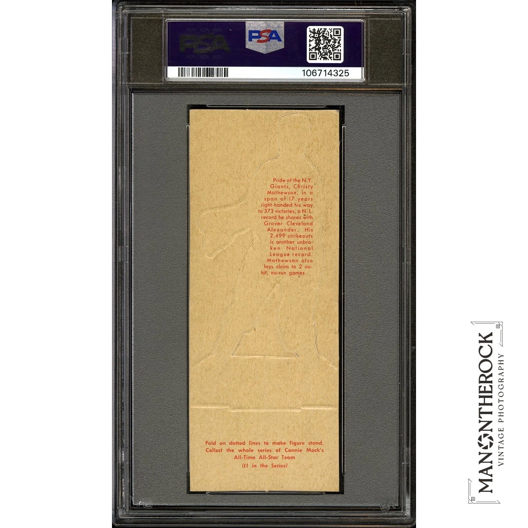 Christy Mathewson 1951 Topps Connie Mack's All-Stars Baseball Card #20 PSA 5.5