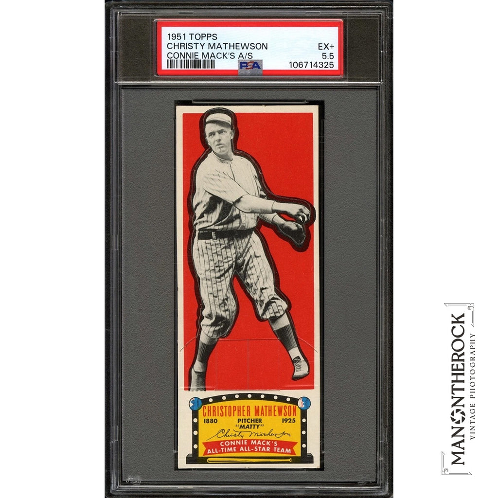 Christy Mathewson 1951 Topps Connie Mack's All-Stars Baseball Card #20 PSA 5.5