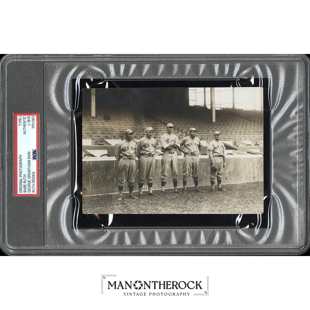 Babe Ruth 1915 Rookie Red Sox Type 1 Original Photo PSA/DNA RARE Crystal Clear