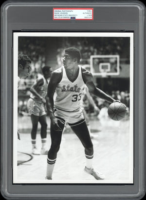 Magic Johnson 1979 Michigan State Type 1 Original Photo PSA/DNA Malcolm Emmons