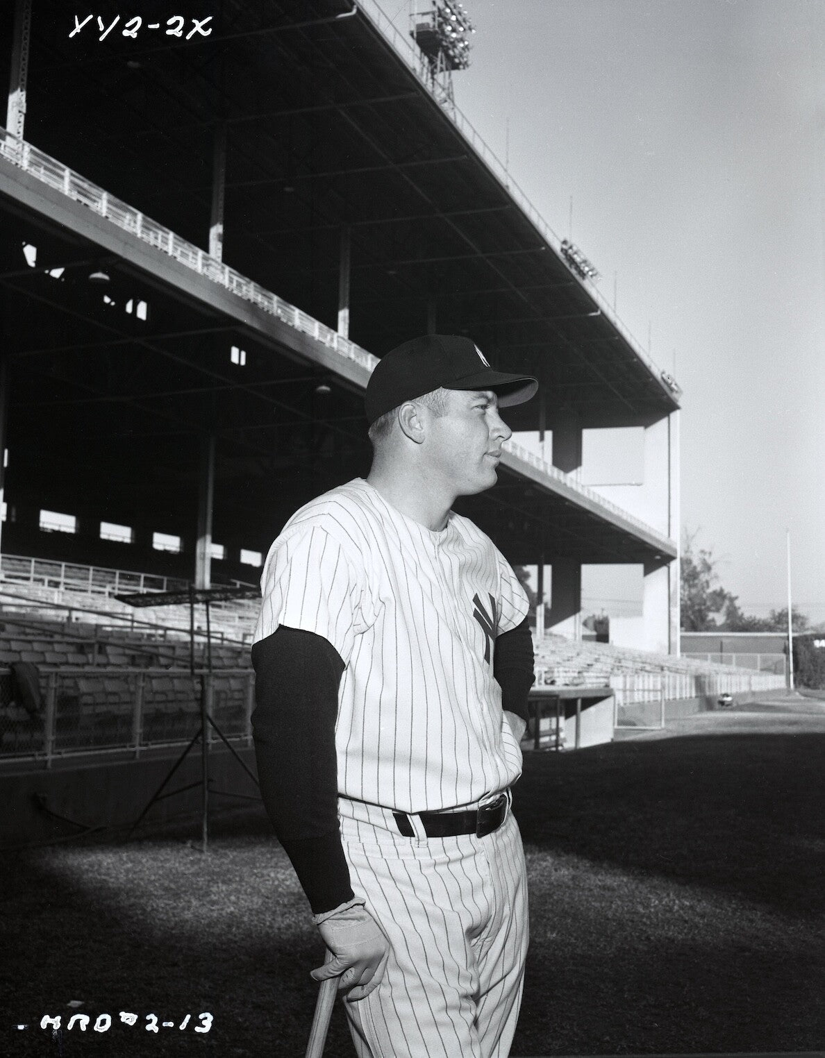Mickey Mantle 1959 Home Run Derby Original Photo Film Negative 4x5 RARE!