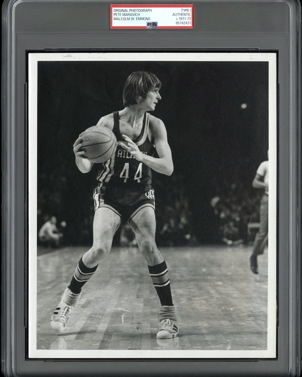 Pete Maravich 1971 Hawks NBA Type 1 Original Photo PSA/DNA Malcolm Emmons!
