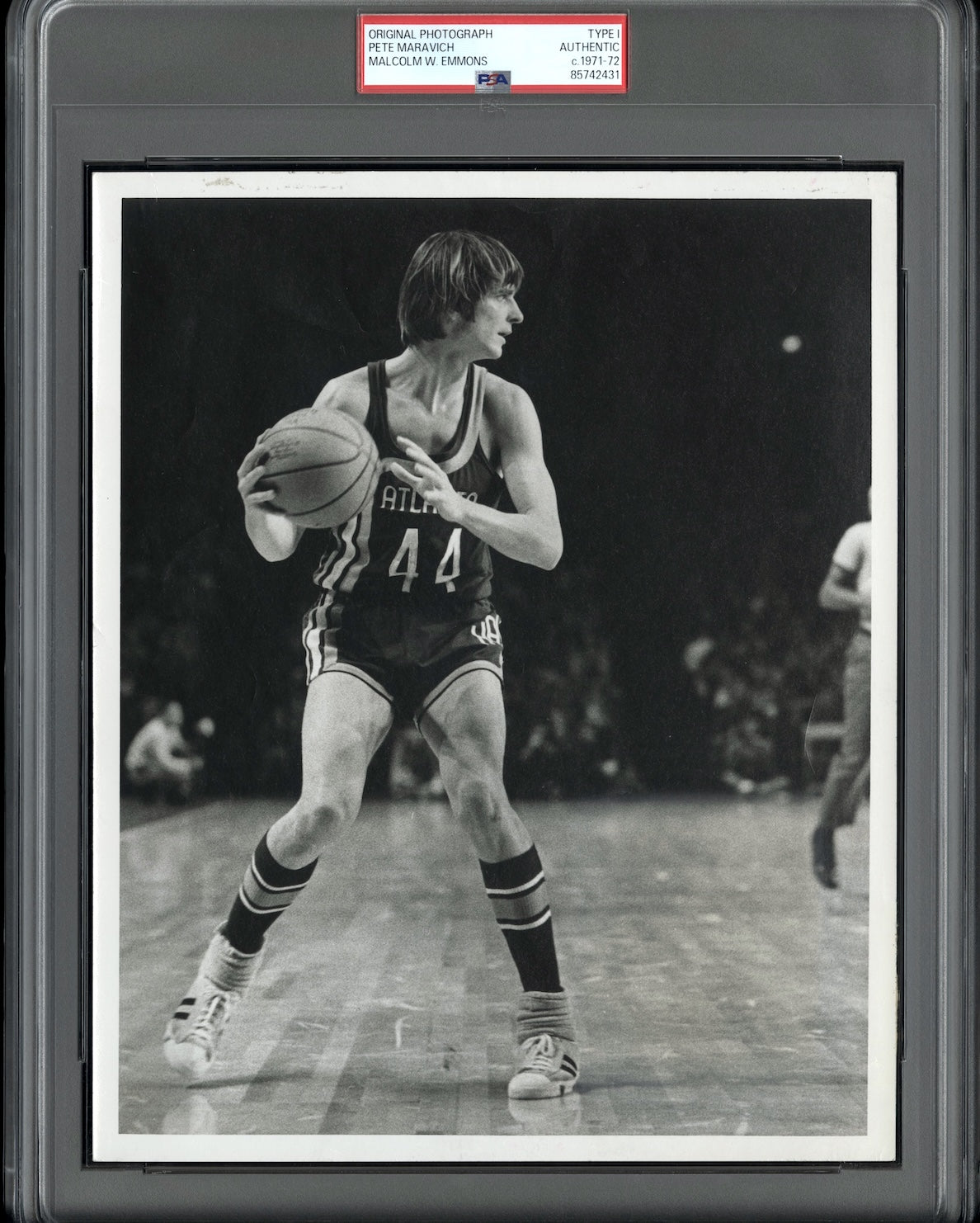 Pete Maravich 1971 Hawks NBA Type 1 Original Photo PSA/DNA Malcolm Emmons!