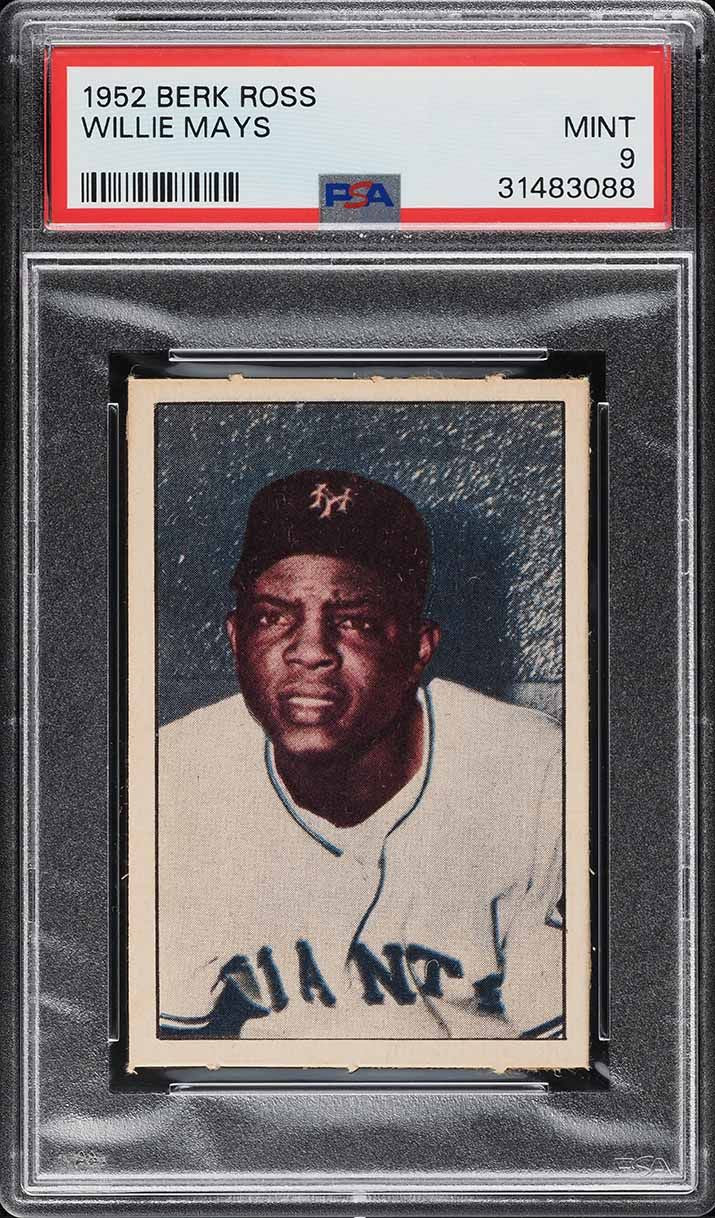 WILLIE MAYS 1951 ROOKIE TYPS 1 ORIGINAL PHOTO PSA/DNA BERK ROSS & OTHER IMAGES