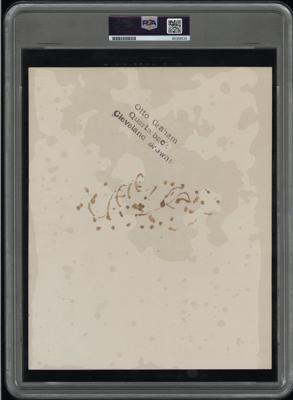 Otto Graham Type I Original Photo PSA/DNA + AUTO *1950 Bowman RC Image*