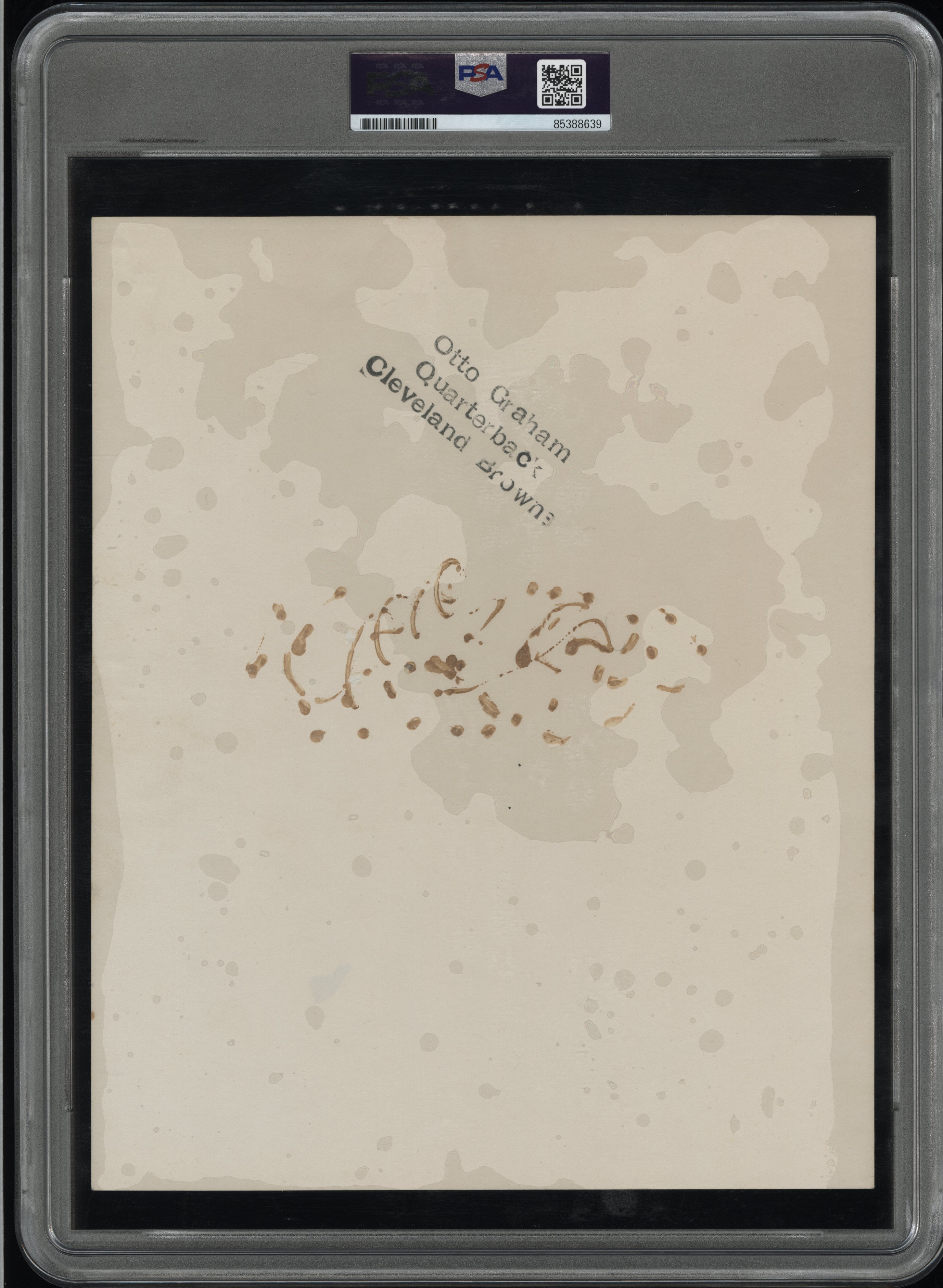 Otto Graham Type I Original Photo PSA/DNA + AUTO *1950 Bowman RC Image*