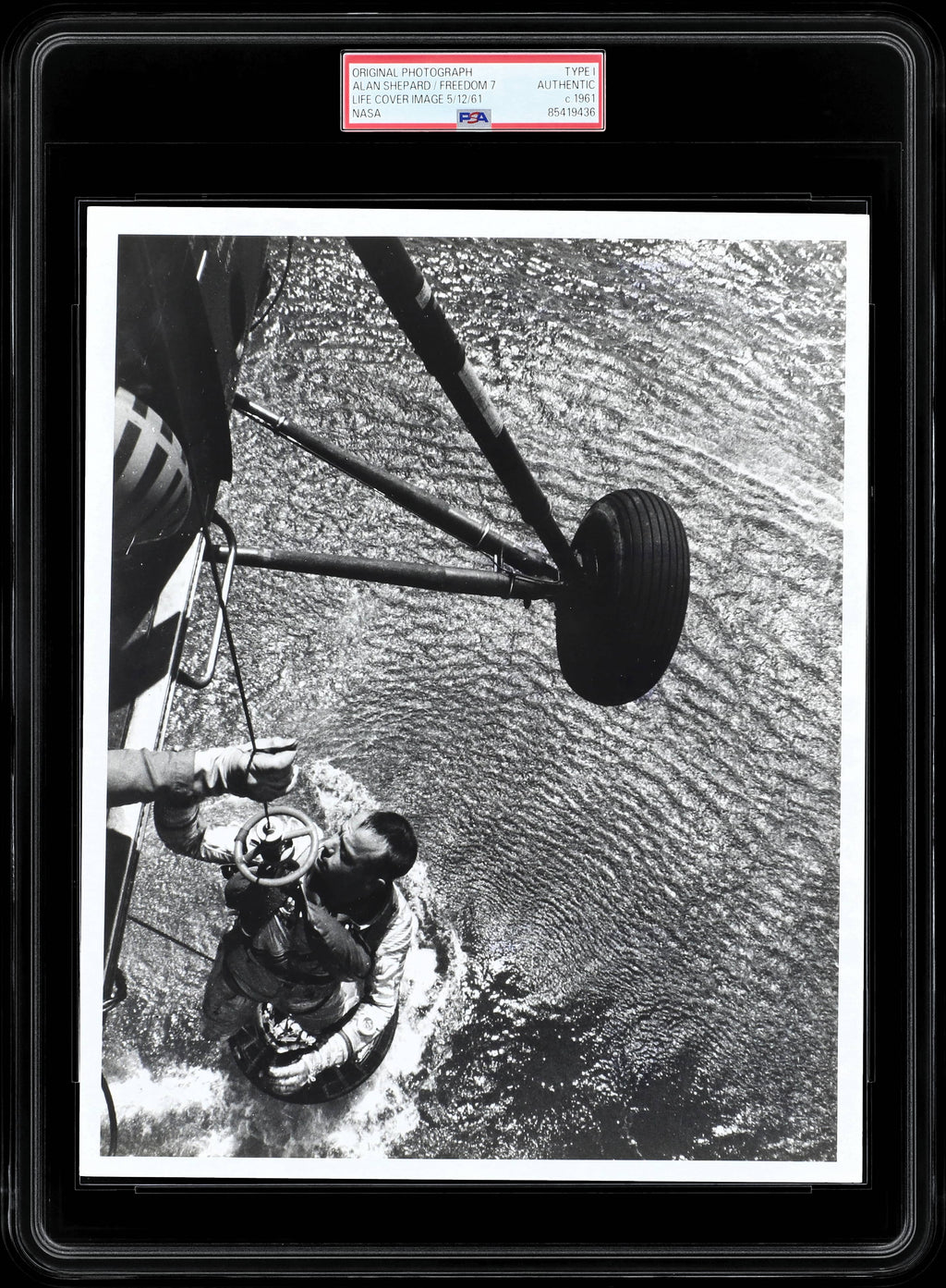 Alan Shepard 1961 NASA Type 1 Original Photo PSA/DNA *LIFE MAGAZINE COVER IMAGE*