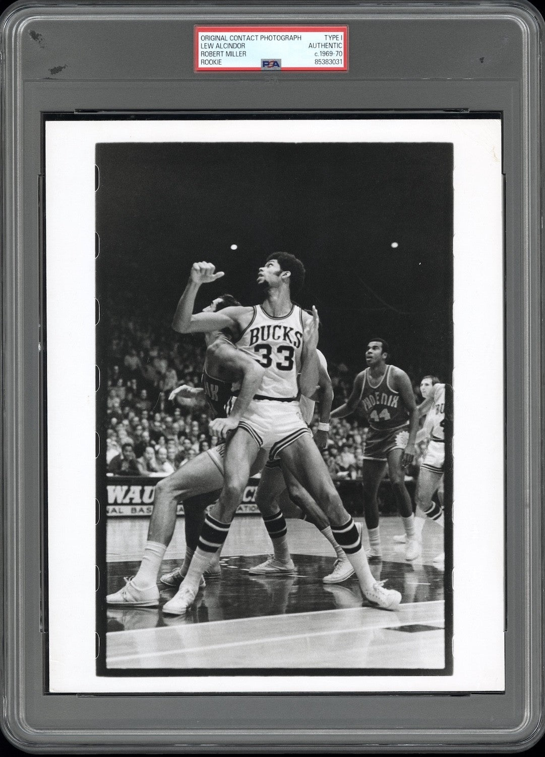 Lew Alcindor Rookie 1969-70 Type I Original Photo PSA/DNA Kareem Abdul-Jabbar