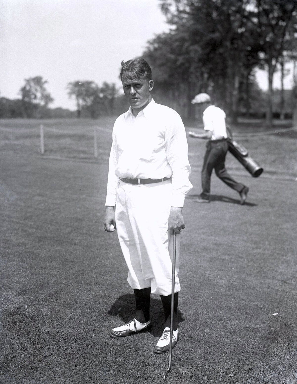 Bobby Jones 1929 US Open Winged Foot Golf Original Glass Plate Photo Negative