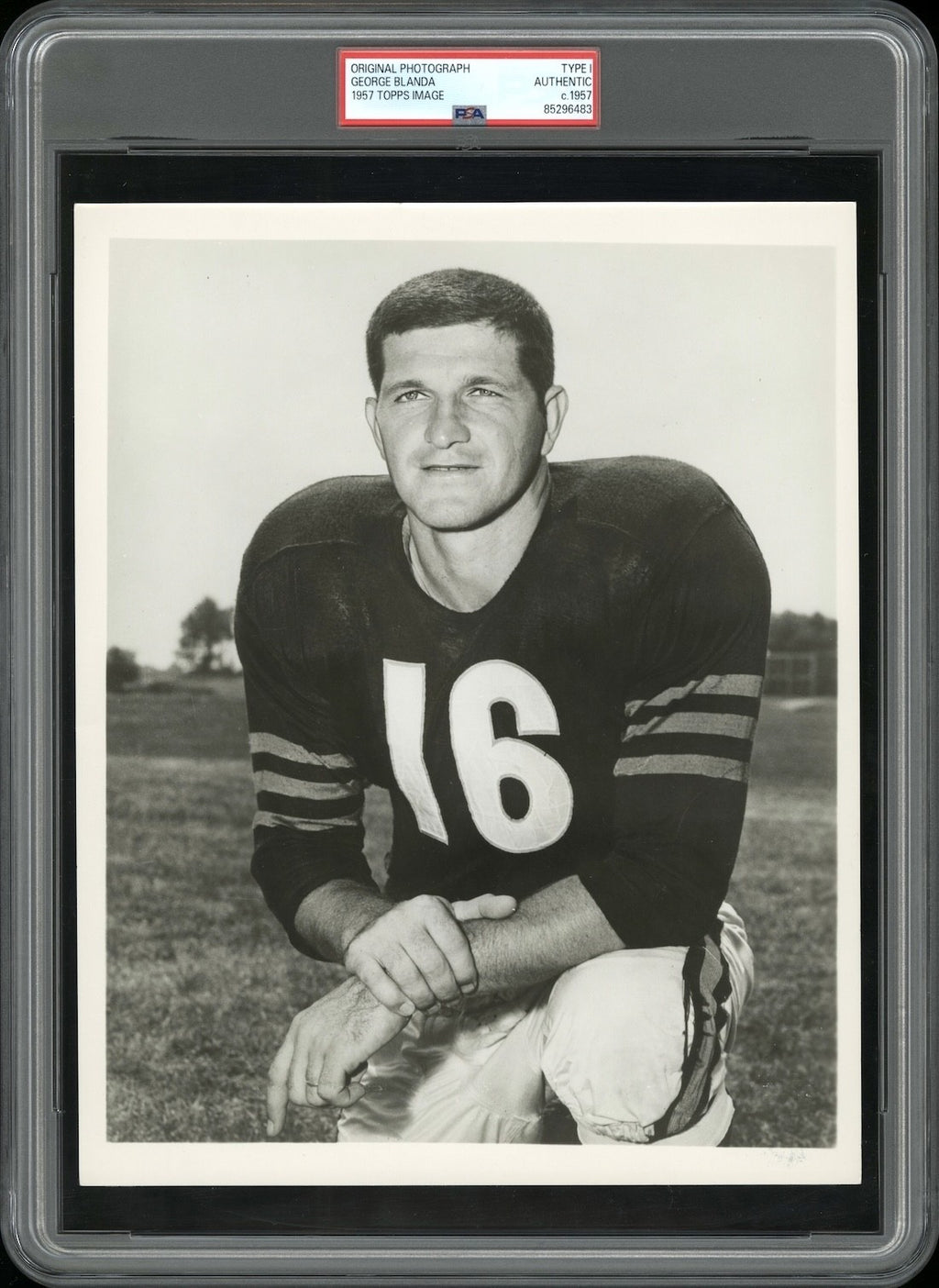 George Blanda 1957 NFL HOF Original Type I Photo PSA/DNA *1957 Topps Card Image*