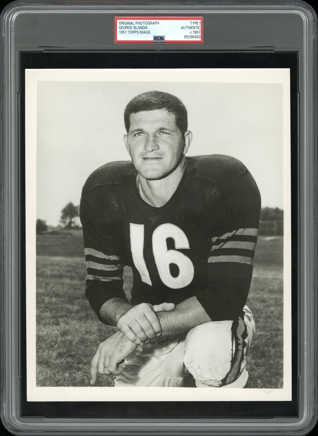 George Blanda 1957 NFL HOF Original Type I Photo PSA/DNA *1957 Topps Card Image*