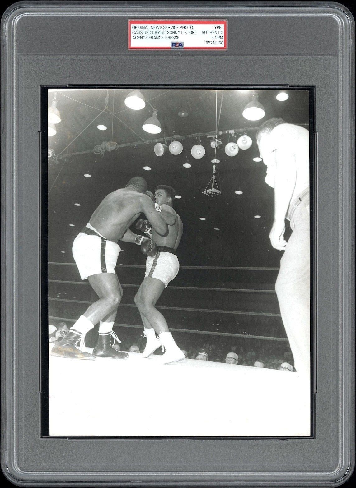 Cassius Clay vs Liston I 1964 Type 1 Original Photo PSA/DNA *Ali The Greatest*