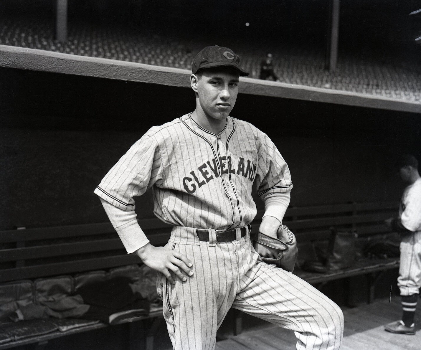 Bob Feller 1937 *18 Years Old* Cleveland Original Photo Negative 4x5 1 of 1!