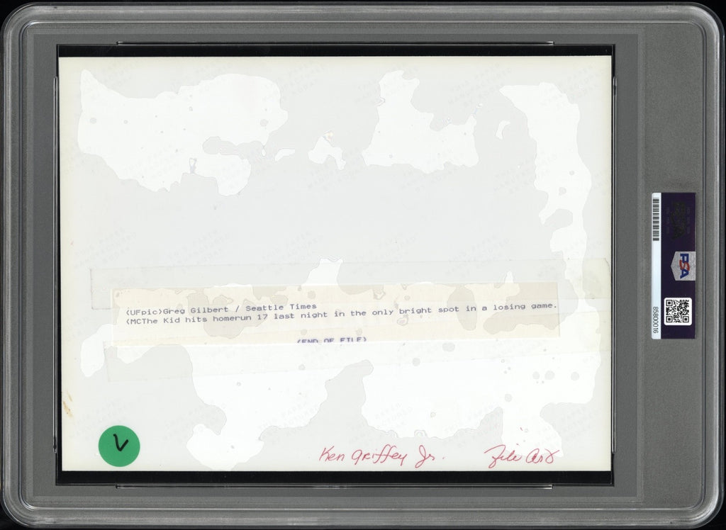 Ken Griffey Jr. 1993 Type 1 Original Photo PSA/DNA *Single Shot Home Run #17*