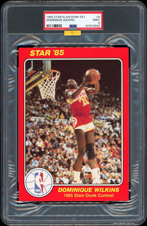 Dominique Wilkins 1984-85 Rookie Star Slam Dunk Supers PSA 9 Extremely High-End