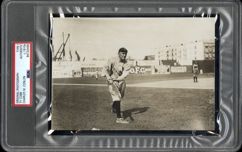 Ty Cobb 1910 Detroit Tigers Type 1 Original Photo PSA/DNA *Charles Conlon*
