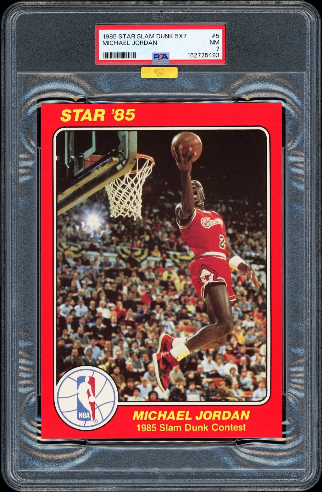 Michael Jordan 1984-85 Rookie Star Slam Dunk Supers PSA 7 *Extremely High-End*