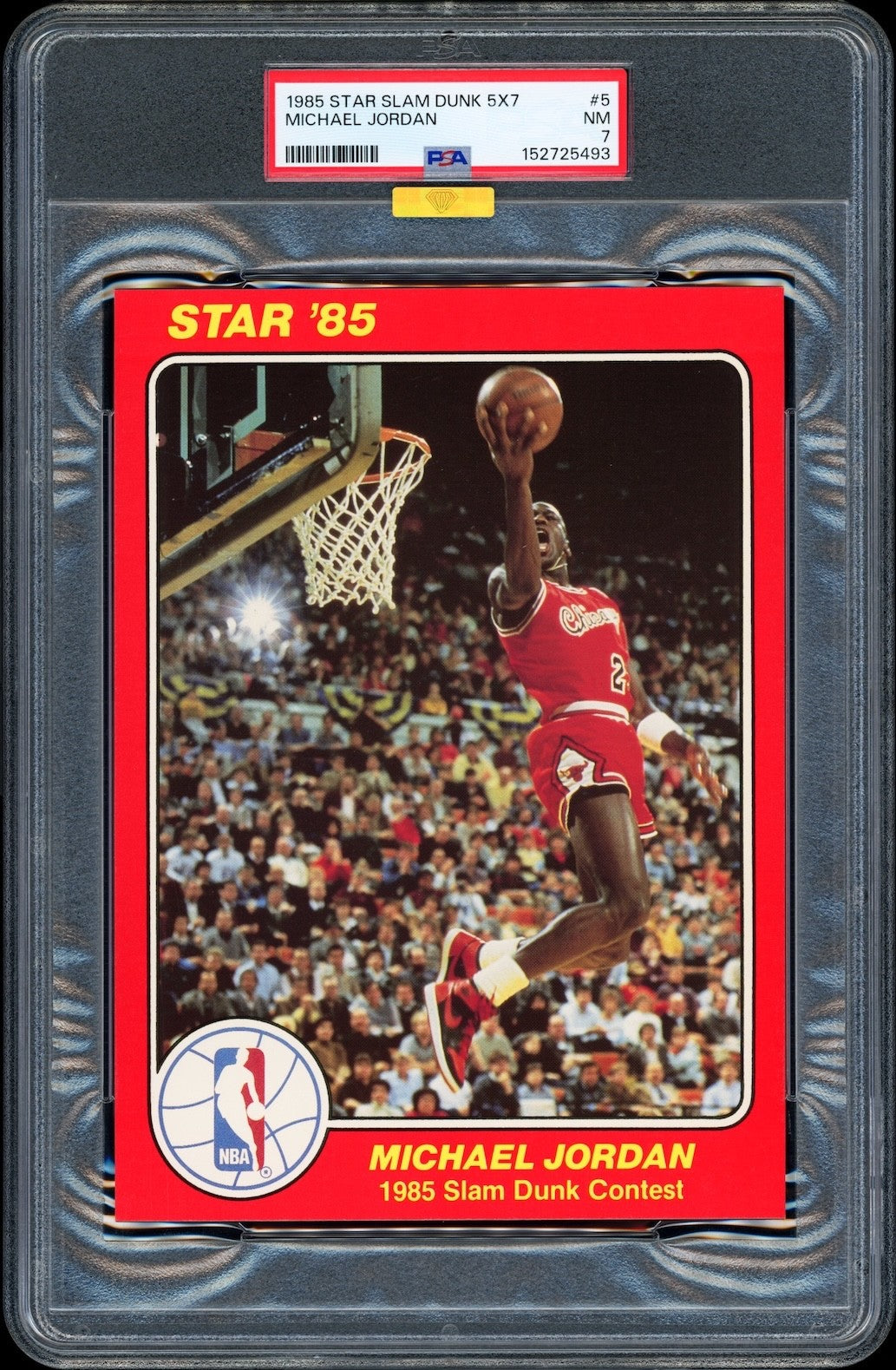 Michael Jordan 1984-85 Rookie Star Slam Dunk Supers PSA 7 *Extremely High-End*