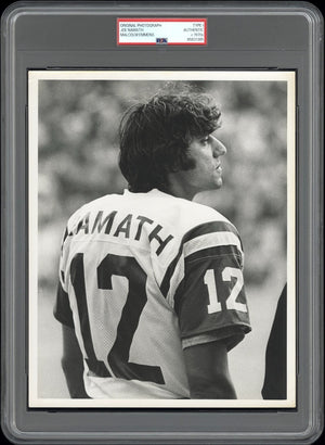 Joe Namath 1971 NY Jets NFL Type 1 Original Photo PSA/DNA Malcolm Emmons